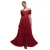 Damesjurk met plooi Goddiva Bardot Maxi
