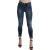 Ermanno Scervino Blauwe Gewassen Hoge Taille Skinny Cropped Katoenen Jeans