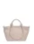 Roberta M Beige Rundleer Tas