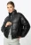 Wittchen Dames PUFF-jas in zwart imitatieleer