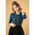 Cat Scallop Collar cardigan in teal
