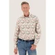 A fish named Fred regular fit casual overhemd met print – ecru