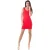 Mouwloze Drape Back Jurk in Rood
