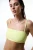 Geribbelde Bandeau Bikini Top