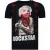 T shirt Heren met Print – T shirt Heren Grappig – Heren T shirt – Marilyn Rockstar – Rhinestone T-shirt – Blauw