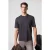 T-shirt met ribstructuur en ronde hals
