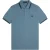 Fred Perry Heren Twin Tip Poloshirt (Blauw)