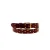 Pinned by K lakleren riem met studs bordeauxrood