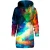 “Colorful Space” Oversize hoodiejurk