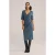 We Fashion Dress Midi Greyish Blue