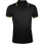 SOLS Heren Pasadena Poloshirt (Zwart/Kalk)