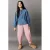 Mango Kids ballon barrel jeans – roze