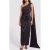 GUESS Aretha Draped Long D Jet Black A996