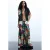 Desigual regular waist gebloemde broek zwart