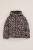 WE Fashion – Meisjes oversized gewatteerde jas met luipaardprint – Oversized – Zwart –