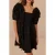 FARM Rio Black Ruffle Short Sleeve Mini Dress