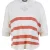 River Woods V-neck Striped Swt Ss Pink