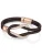 Lulu & Jane Armband  bruin / rose-goud / zilver