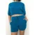 American Vintage Loose Fit Bermuda Shorts Bleu Pacific