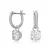 Swarovski Oorbellen ‘Stilla’  zilver / transparant