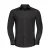 Russell Collection Heren Poplin Getailleerd Overhemd met Lange Mouwen (Zwart)