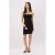 TRENDYOLMİLLA Dames Zwart Effen Kort / Mini Mouwloos Bodycon Jurken