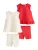 Next Set  lichtbeige / pastelgroen / rood