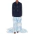 Moschino Gabardine Jacket Military Twist Blue