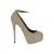 Taupe Suède Platform Pump met Enkelsluiting – ’20s