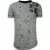 Longfit Asymmetric Embroidery – T-Shirt Patches – Guerrilla – Grijs
