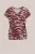 WE Fashion – Dames T-shirt met print – Regular fit – Donkerrood – Katoen –