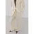 Mango wide leg low waist broek beige