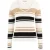 GUESS  Eco Evie Striped Vn Ls S White Black Gold Str