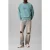Calvin Klein Ls Premium Terry Monogram Sweater Tequila Blue