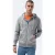 Ombre heren vest grijs melange basic b977