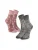 Crea Socks Sokken  spar / oudroze / rood / wit