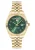 Philipp Plein Analoog horloge ‘Date Superlative’  goud / smaragd