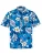 Hawaiihemdshop.de Overhemd ‘Hawaiihemd “Classic Flowers (blue)”‘  blauw