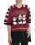 Panda Honkbal T-shirt Korte Mouwen V-hals
