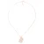 Orphelia ‘Malenia’ Dames 925 Zilver Ketting met Hanger – Roze ZH-7077/1