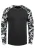 !Solid Shirt ‘Cajus’  grijs / zwart / wit
