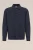WE Fashion – Heren overshirt met structuur – Regular fit – Marineblauw – Katoen –
