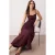 TRENDYOLMİLLA Dames Bordeaux Effen Maxi Mouwloos Avond / Dagelijks Skater Jurken