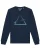Watapparel Sweatshirt ‘ Triangle ‘  navy / turquoise
