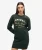 Luxe Jersey Jurk met Metallic Logo Groen