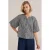 WE Fashion metaal gestreepte blouse – zwart
