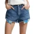 Gescheurde damesshort met hoge taille Superdry Vintage