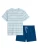 Marc O’Polo Pyjama kort ‘ Mix N Match ‘  blauw / lichtblauw / wit