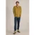 White Stuff Lambswool Henley Dark Yellow