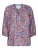 minus Blouse ‘Katana’  ecru / hemelsblauw / roestbruin / oudroze